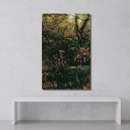 Radura Nel Bosco Con Cardi Anton Romako arm59 quadro stampato su tela