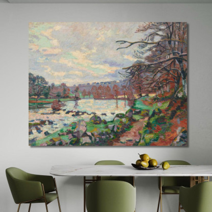 Diga Di Genetin Crozant Armand Guillaumin agl3 quadro stampato su tela