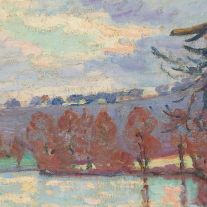 Diga Di Genetin Crozant Armand Guillaumin agl3 quadro stampato su tela
