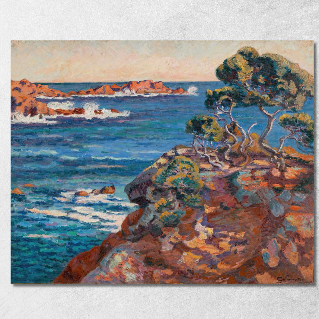 Riva Del Mare Ad Agay Armand Guillaumin agl5 quadro stampato su tela Riva Del Mare Ad Agay Armand Guillaumin agl5 quadro stampato su tela