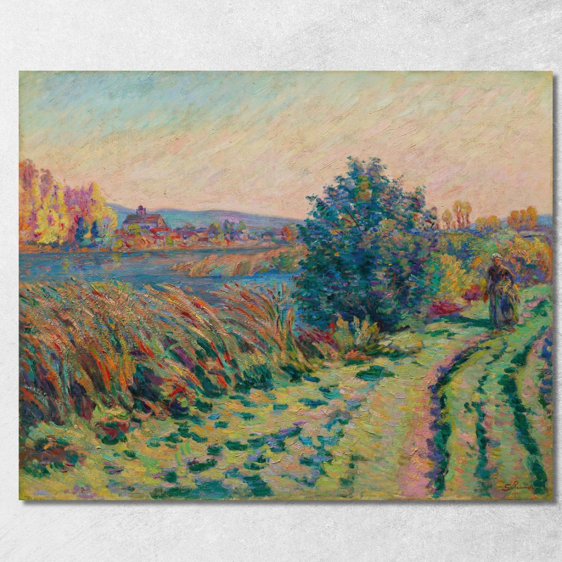 Sentiero Di Campagna Armand Guillaumin agl9 quadro stampato su tela Sentiero Di Campagna Armand Guillaumin agl9 quadro stampato su tela