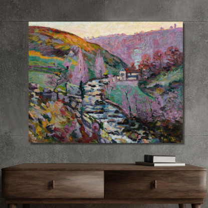 Crozant La Folie La Sera Armand Guillaumin agl13 quadro stampato su tela