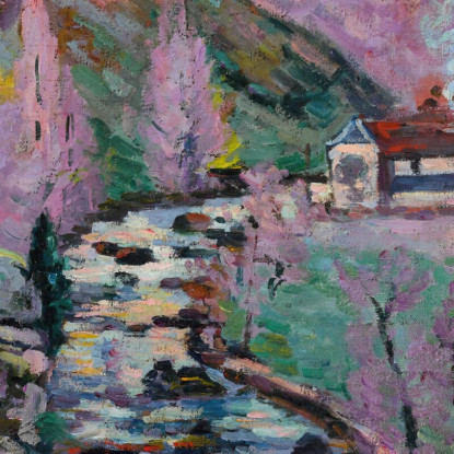 Crozant La Folie La Sera Armand Guillaumin agl13 quadro stampato su tela
