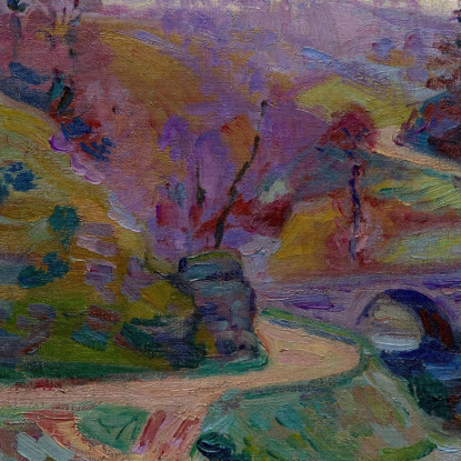 Crozant Ponte Charraud Armand Guillaumin agl15 quadro stampato su tela