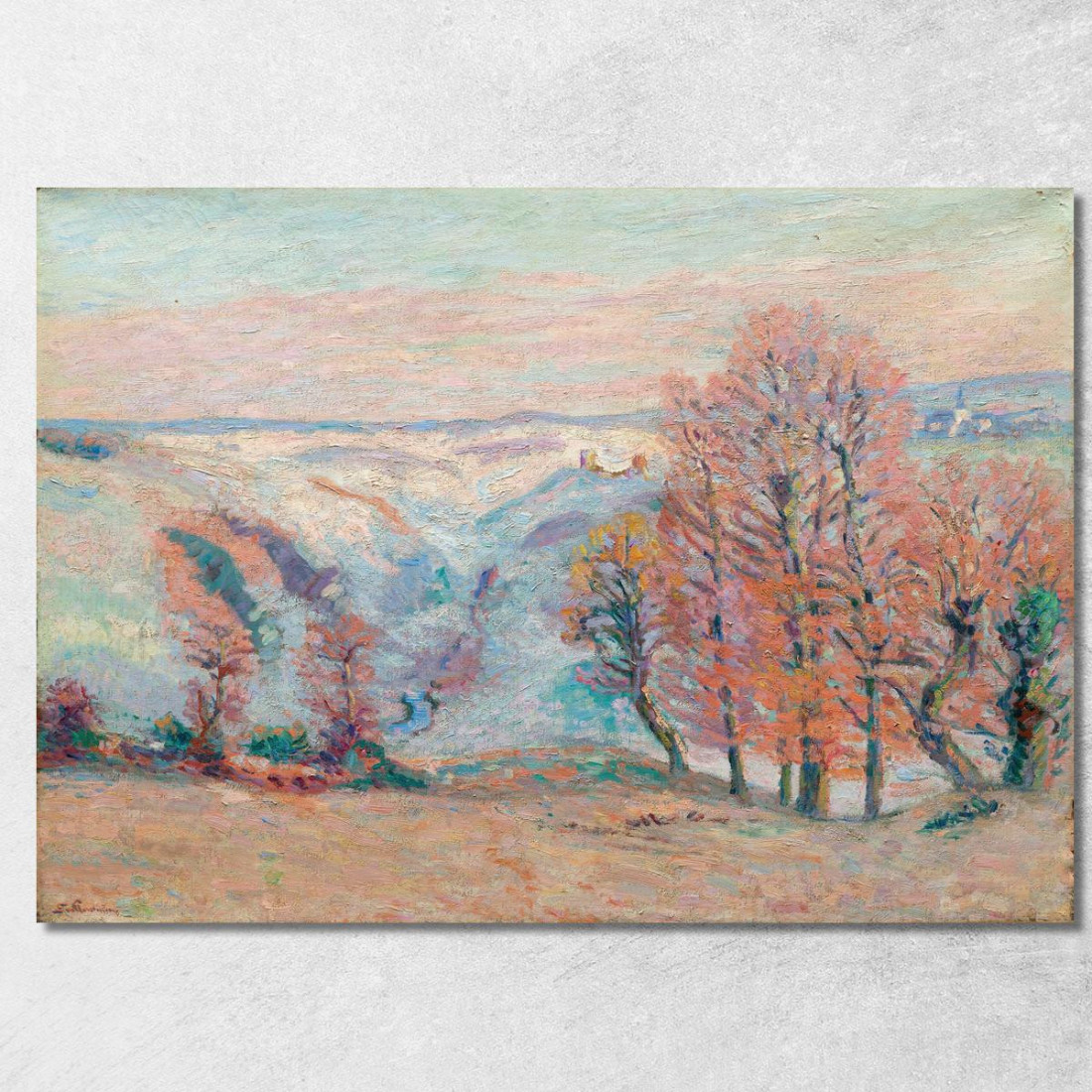 Gelata Bianca A Crozant Armand Guillaumin agl18 quadro stampato su tela Gelata Bianca A Crozant Armand Guillaumin agl18 quadro stampato su tela