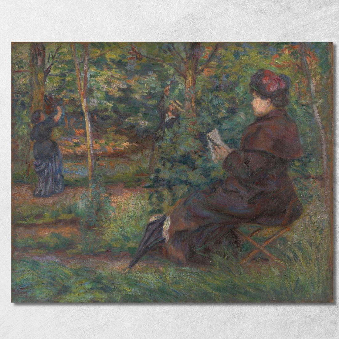 Nel Giardino Armand Guillaumin agl20 quadro stampato su tela Nel Giardino Armand Guillaumin agl20 quadro stampato su tela