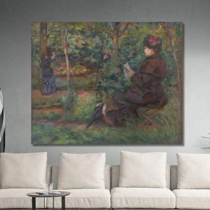 Nel Giardino Armand Guillaumin agl20 quadro stampato su tela