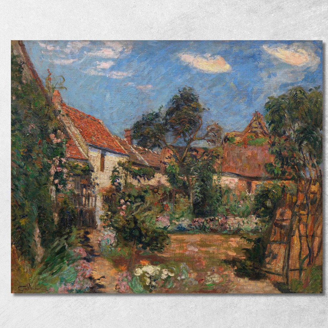 Giardino A Janville-Sur-Juine Armand Guillaumin agl21 quadro stampato su tela Giardino A Janville-Sur-Juine Armand Guillaumin agl21 quadro stampato su tela