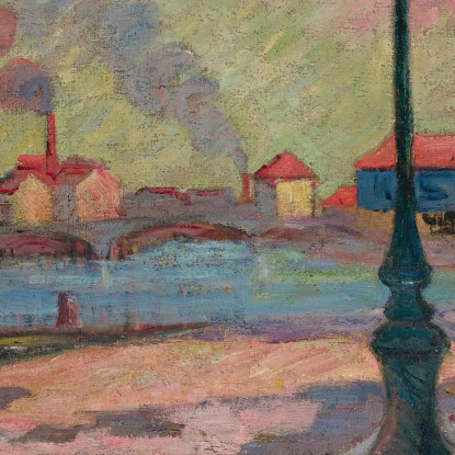 La Senna A Charenton Armand Guillaumin agl31 quadro stampato su tela