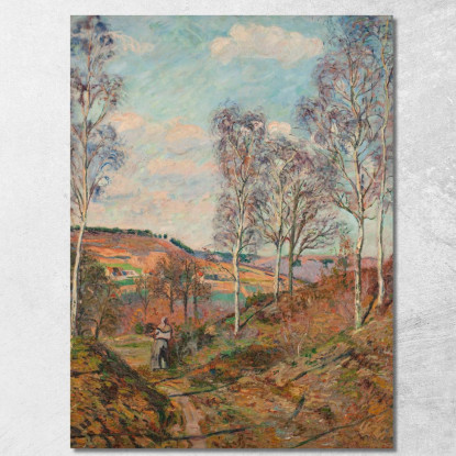 Il Sentiero Verso La Valle Armand Guillaumin agl33 quadro stampato su tela