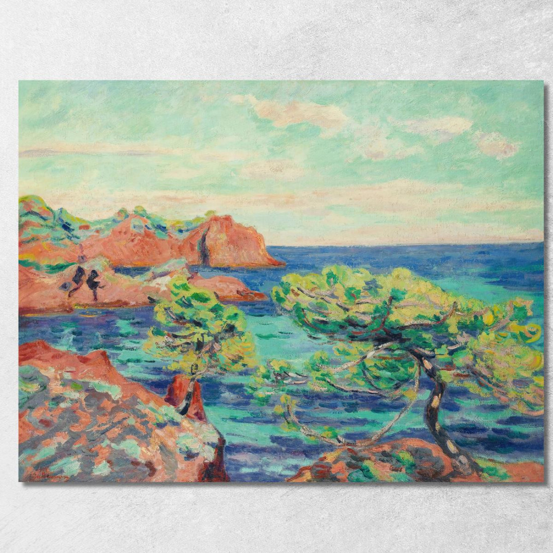 Le Trayas Armand Guillaumin agl39 quadro stampato su tela Le Trayas Armand Guillaumin agl39 quadro stampato su tela