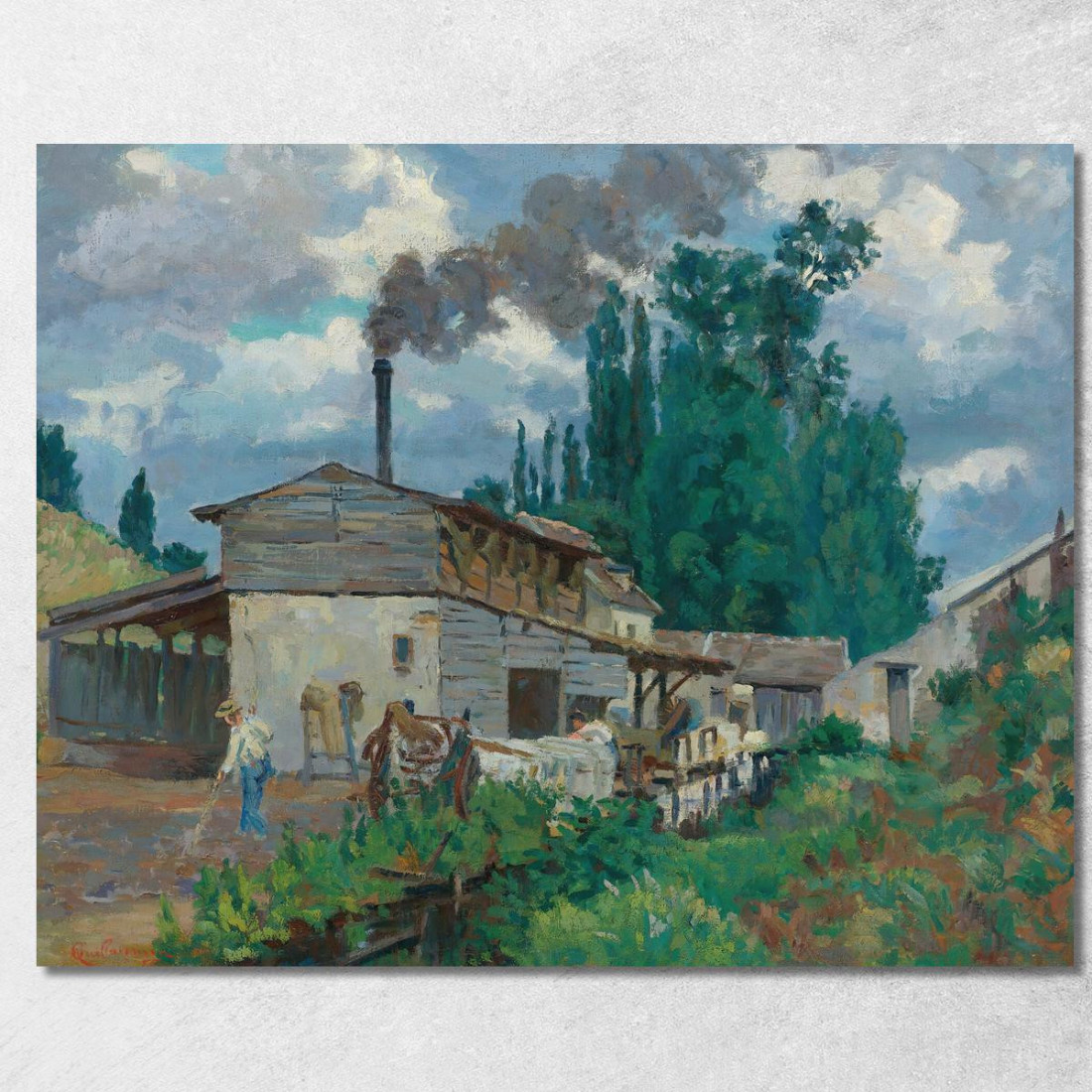 Le Rive Della Bièvre Armand Guillaumin agl40 quadro stampato su tela Le Rive Della Bièvre Armand Guillaumin agl40 quadro stampato su tela