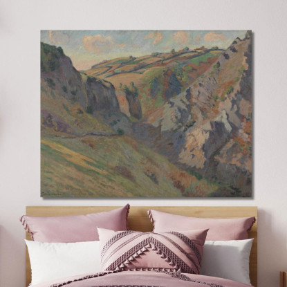 Le Grotte Di Prunal Presso Pontgibaud Alvernia Armand Guillaumin agl44 quadro stampato su tela