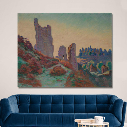 Le Rovine Del Castello Di Crozant Armand Guillaumin agl45 quadro stampato su tela
