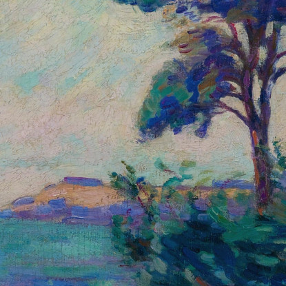 Marina A Saint-Palais Armand Guillaumin agl48 quadro stampato su tela