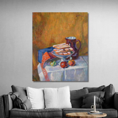 Natura Morta Con Biscotti Armand Guillaumin agl51 quadro stampato su tela