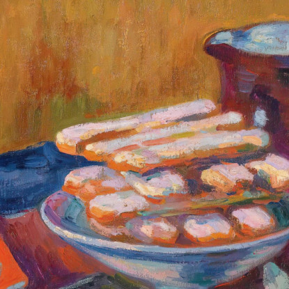 Natura Morta Con Biscotti Armand Guillaumin agl51 quadro stampato su tela