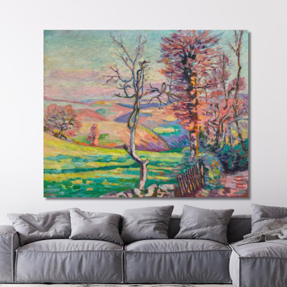 Paesaggio Di Crozant Creuse Armand Guillaumin agl56 quadro stampato su tela
