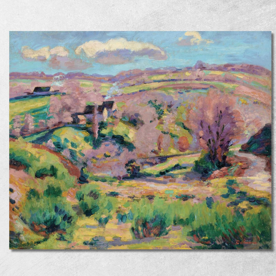 Paesaggio Della Creuse In Primavera Armand Guillaumin agl61 quadro stampato su tela Paesaggio Della Creuse In Primavera Armand Guillaumin agl61 quadro stampato su tela