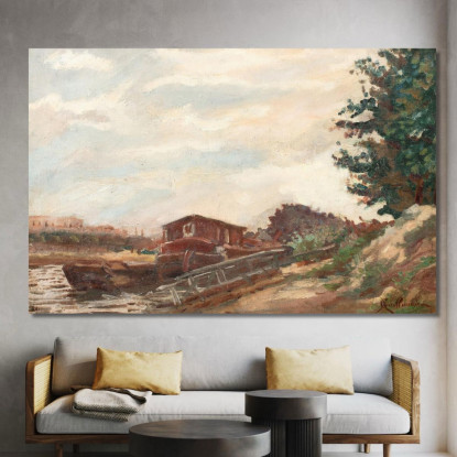 Chiatte Nell'Île-De-France Armand Guillaumin agl76 quadro stampato su tela
