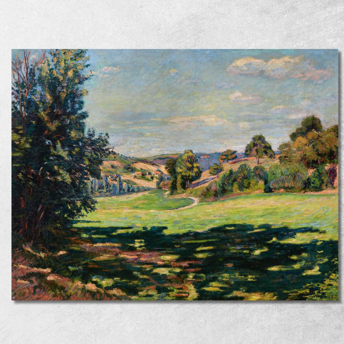 Villaggio Sul Pendio Valle Di Chevreuse Armand Guillaumin agl95 quadro stampato su tela Villaggio Sul Pendio Valle Di Chevreuse Armand Guillaumin agl95 quadro stampato su tela