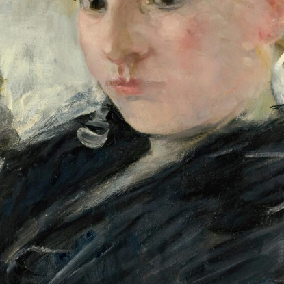 Donna Con Ventaglio Berthe Morisot bmr10 quadro stampato su tela