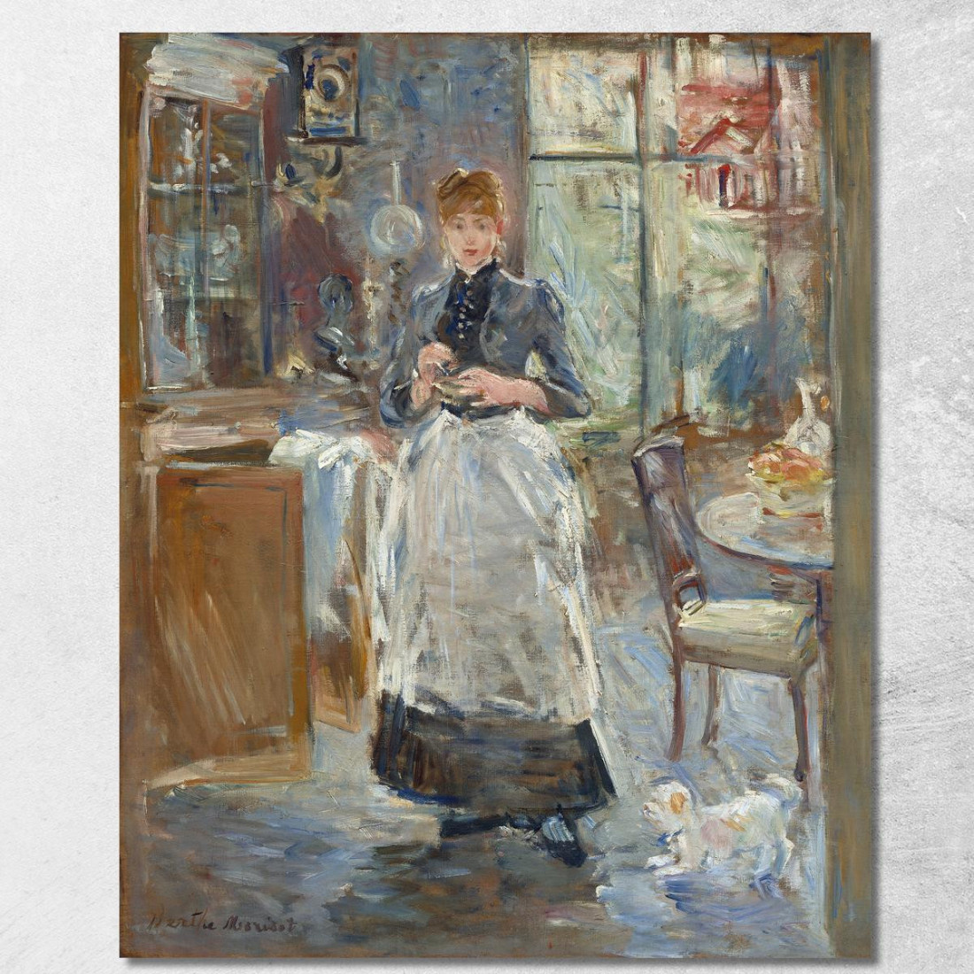 Nella Sala Da Pranzo Berthe Morisot bmr15 quadro stampato su tela Nella Sala Da Pranzo Berthe Morisot bmr15 quadro stampato su tela