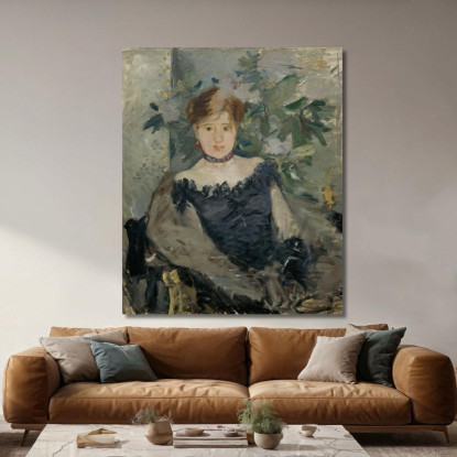 Il Corpetto Nero Berthe Morisot bmr20 quadro stampato su tela