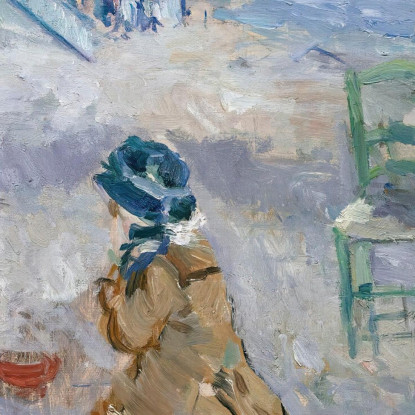 Spiaggia Di Nizza Berthe Morisot bmr28 quadro stampato su tela