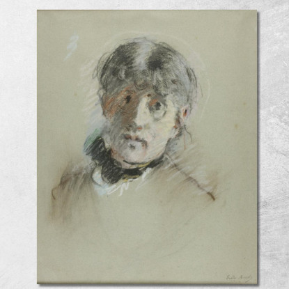 Autoritratto Berthe Morisot bmr32 quadro stampato su tela