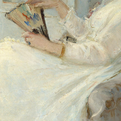 La Sorella Dell'Artista Alla Finestra Berthe Morisot bmr36 quadro stampato su tela