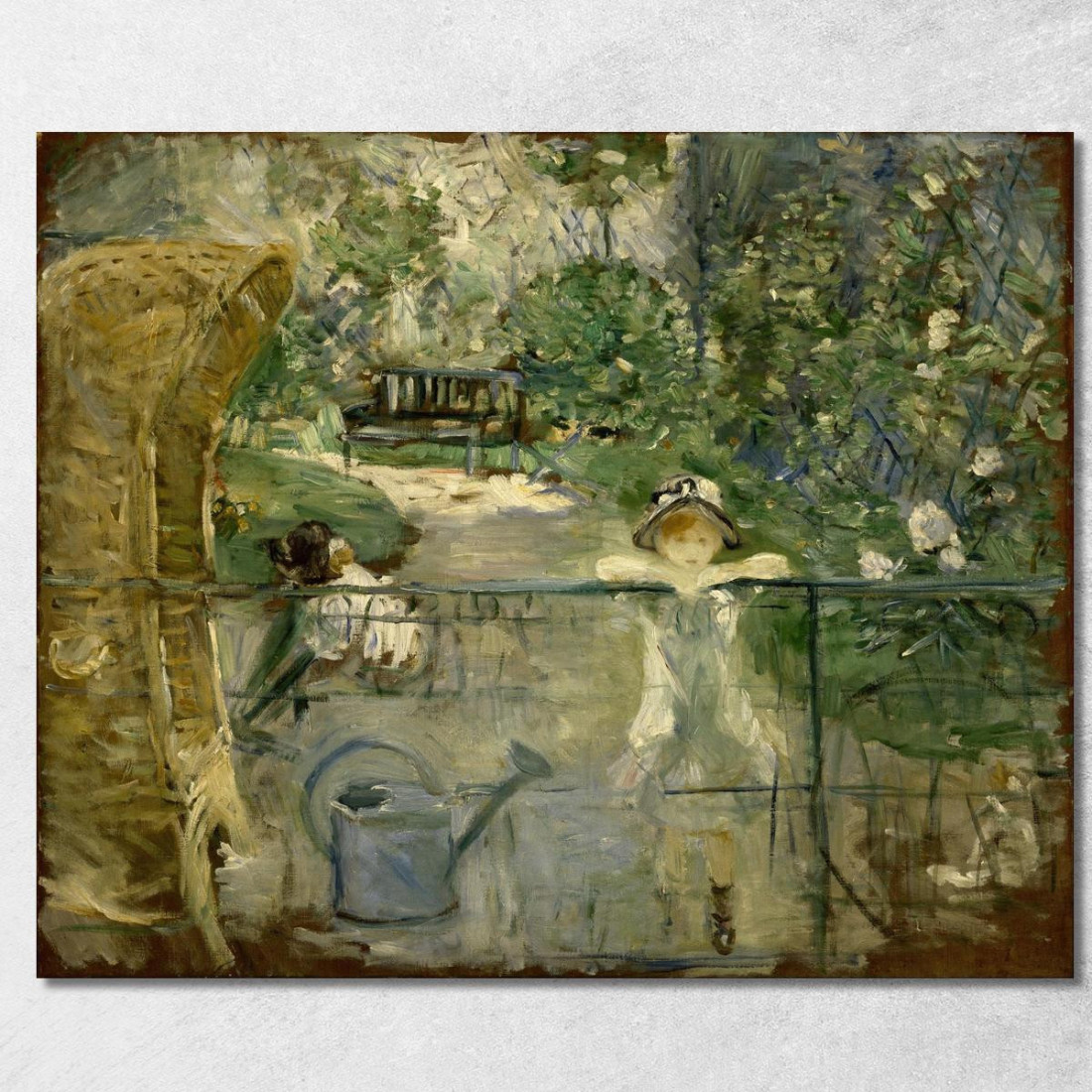 La Sedia A Cesta Berthe Morisot bmr39 quadro stampato su tela La Sedia A Cesta Berthe Morisot bmr39 quadro stampato su tela