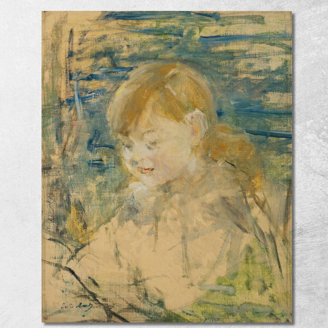 La Ragazza Bionda Berthe Morisot bmr41 quadro stampato su tela La Ragazza Bionda Berthe Morisot bmr41 quadro stampato su tela