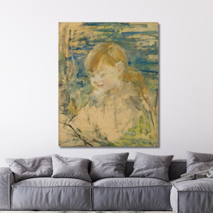 La Ragazza Bionda Berthe Morisot bmr41 quadro stampato su tela