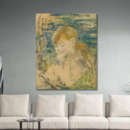 La Ragazza Bionda Berthe Morisot bmr41 quadro stampato su tela