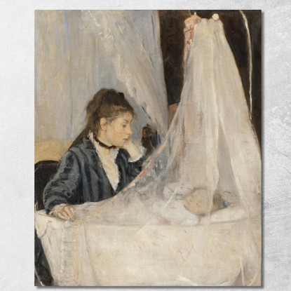 La Culla Berthe Morisot bmr42 quadro stampato su tela