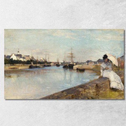 Il Porto Di Lorient Berthe Morisot bmr43 quadro stampato su tela