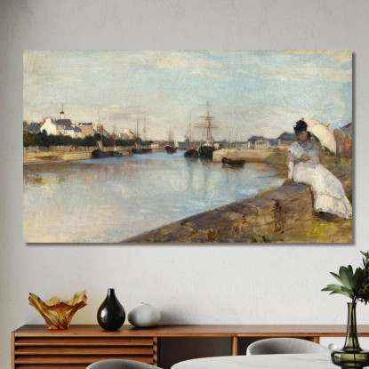 Il Porto Di Lorient Berthe Morisot bmr43 quadro stampato su tela