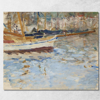 Il Porto Di Nizza Berthe Morisot bmr47 quadro stampato su tela