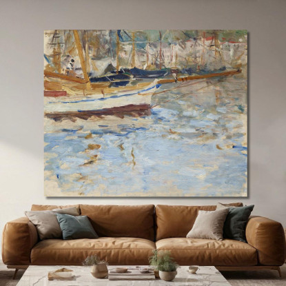 Il Porto Di Nizza Berthe Morisot bmr47 quadro stampato su tela