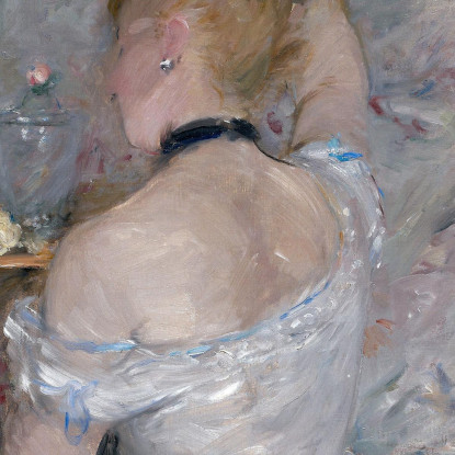 Donna Alla Toilette Berthe Morisot bmr51 quadro stampato su tela