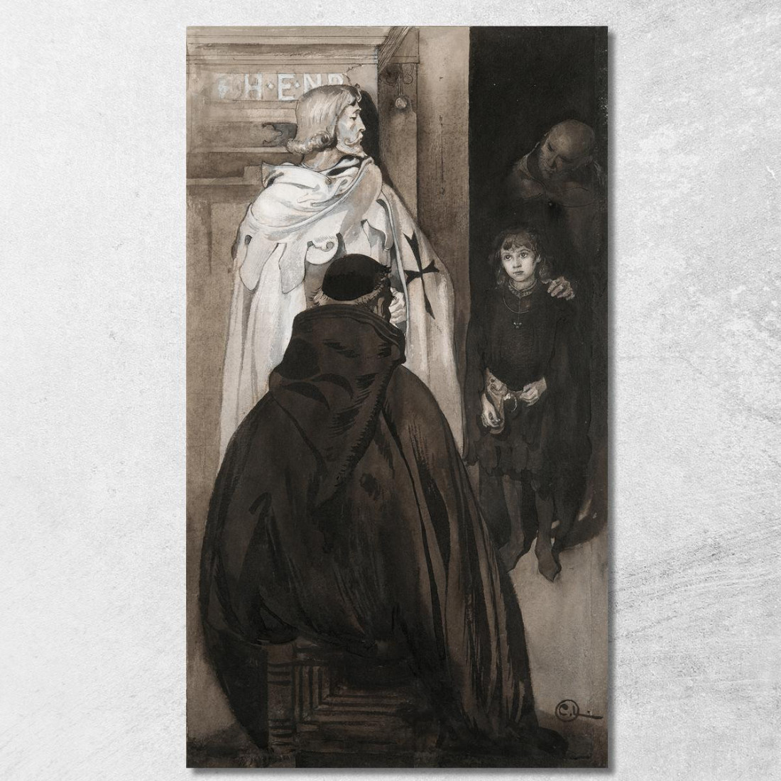 Illustrazione Per Singoalla – Il Vento È Il Mio Amante Di Viktor Rydberg 6 Carl Larsson clr22 quadro stampato su tela Illustrazione Per Singoalla – Il Vento È Il Mio Amante Di Viktor Rydberg 6 Carl Larsson clr22 quadro stampato su tela