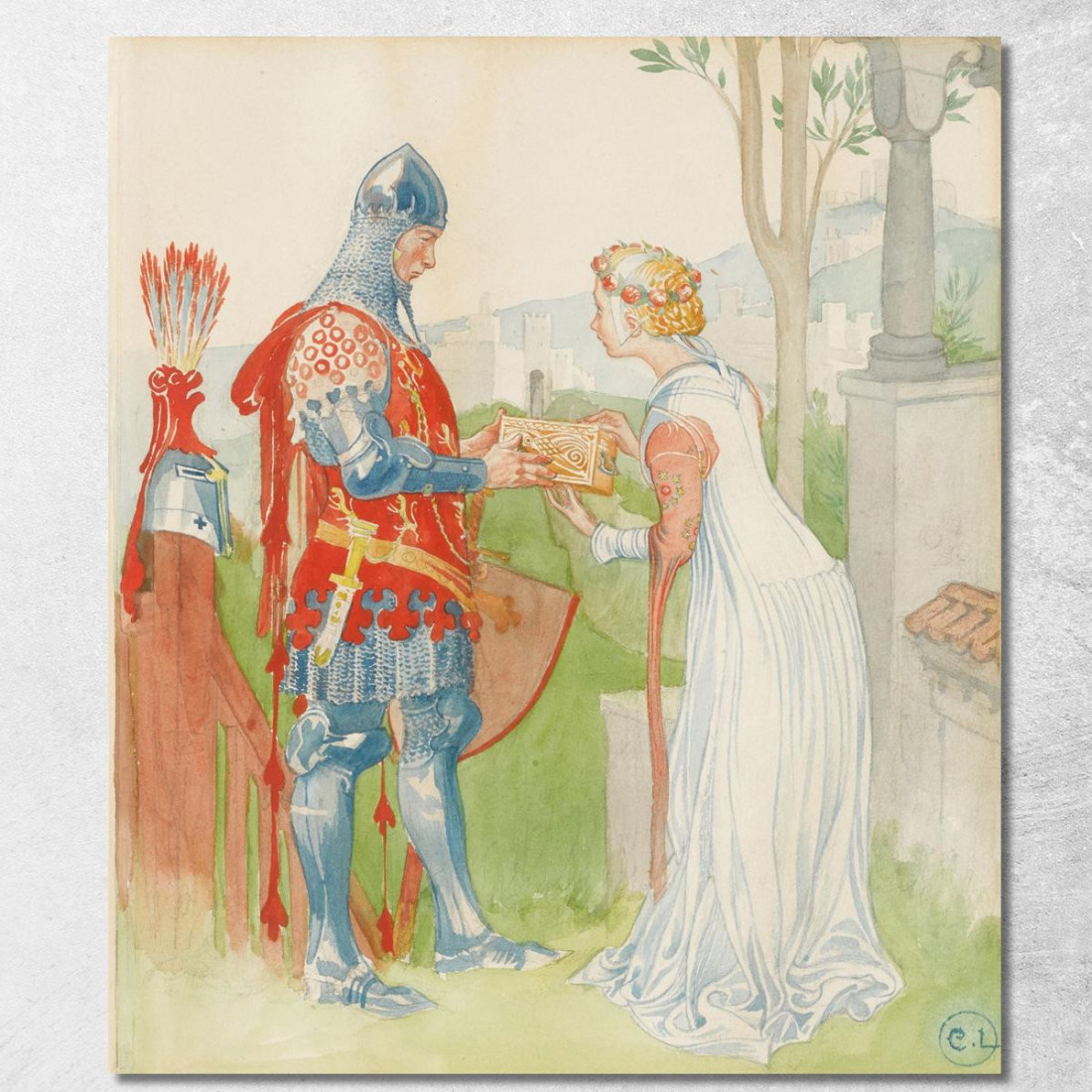 Lisana E Margon Carl Larsson clr31 quadro stampato su tela Lisana E Margon Carl Larsson clr31 quadro stampato su tela