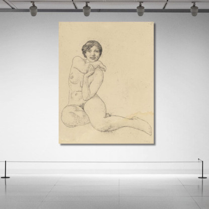 Modella Seduta Carl Larsson clr52 quadro stampato su tela