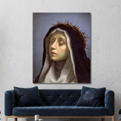 Santa Caterina Da Siena Carlo Dolci cdl7 quadro stampato su tela