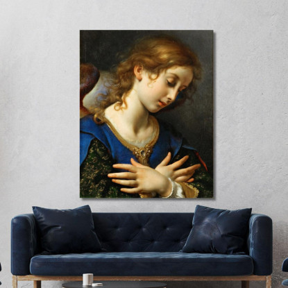 L'Angelo Dell'Annunciazione Carlo Dolci cdl8 quadro stampato su tela