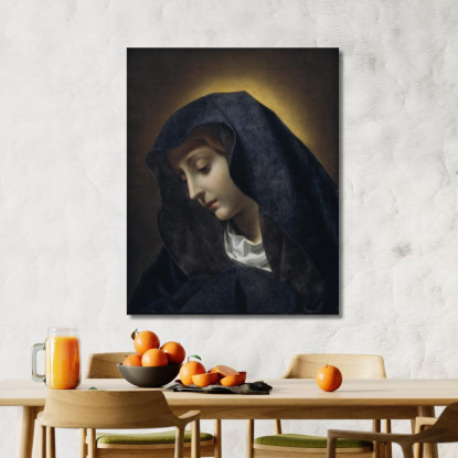 La Vergine Carlo Dolci cdl12 quadro stampato su tela