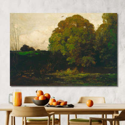 Uno Stagno Nel Morvan Charles François Daubigny cfd2 quadro stampato su tela