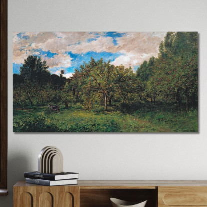 Frutteto Francese Al Tempo Del Raccolto Il Frutteto Charles François Daubigny cfd26 quadro stampato su tela