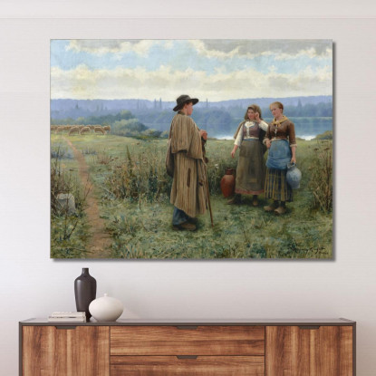 Un Momento Di Ozio Daniel Ridgway Knight drk2 quadro stampato su tela